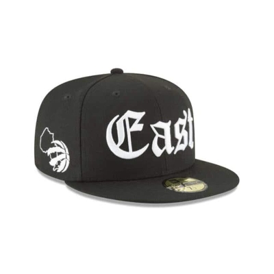 Toronto Raptors Gorra | New Era NBA League Script 59fifty Fitted Cap Mexico - Negros